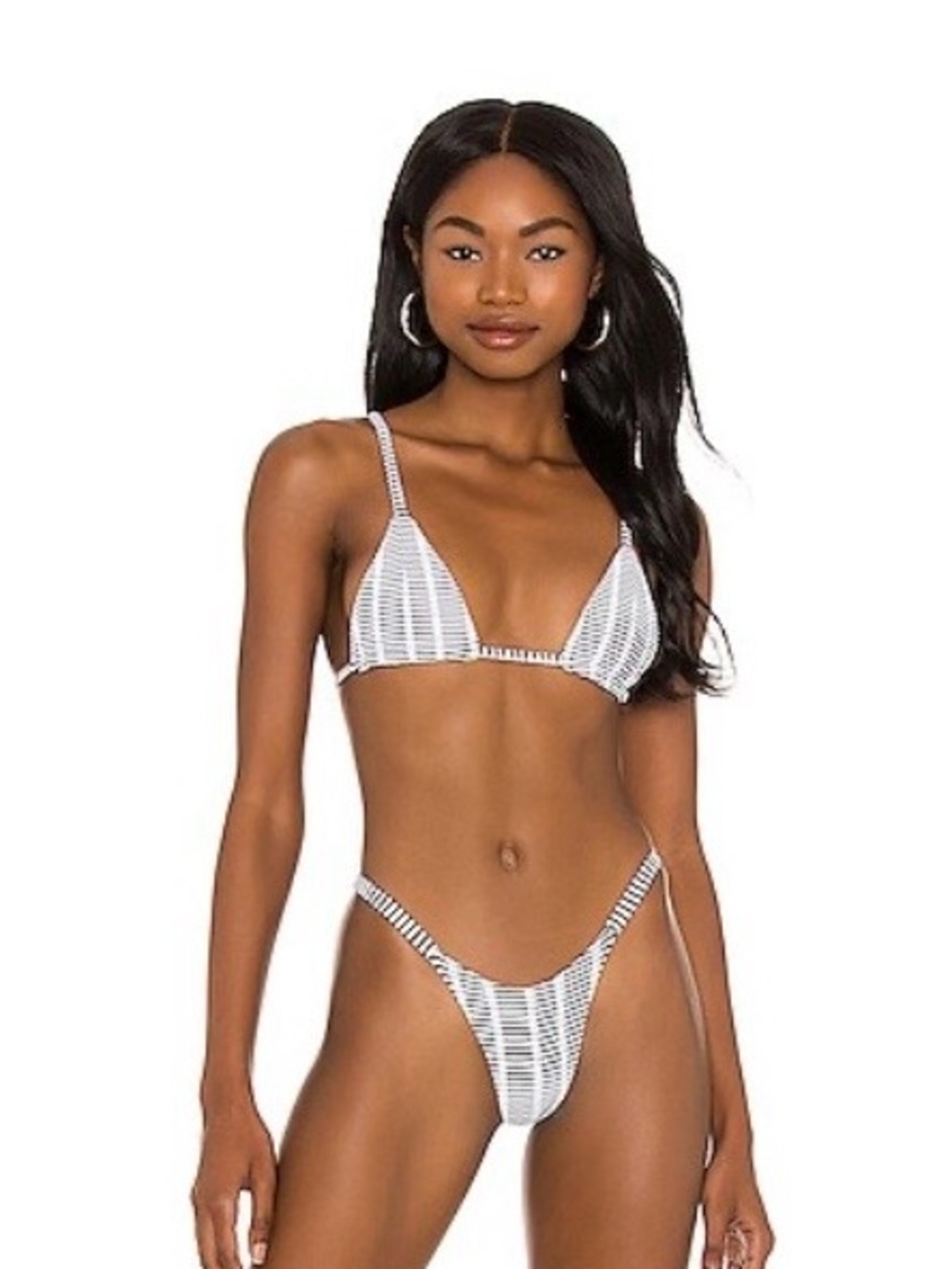 REVOLVE Lido Triangle Bikini Top and bottoms in Texture Stripe INDAH